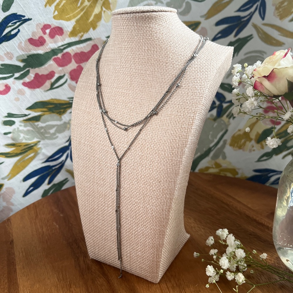 Dainty layering drop 925 Sterling Silver Necklace for Women